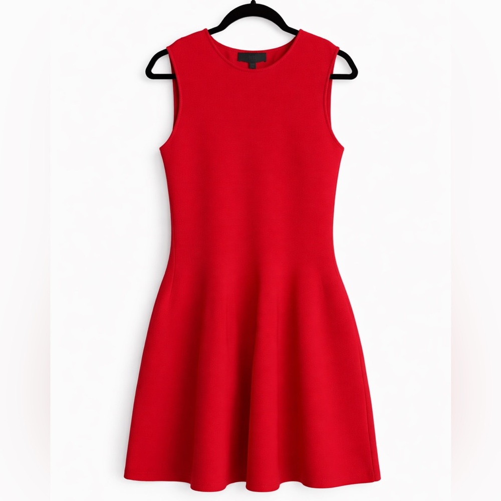 Zara Vibrant Red Bubble Hem Mini Dresss
